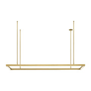 Stagger Halo 50 Linear Pendant in Natural Brass