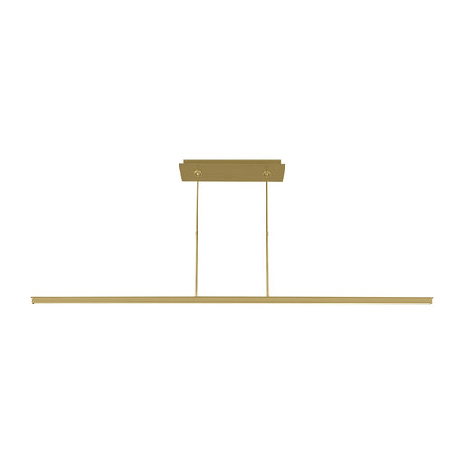Stagger 72 Linear Pendant in Natural Brass
