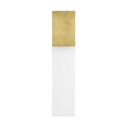 Kulma Large Outdoor Wall Sconce in Natural Brass