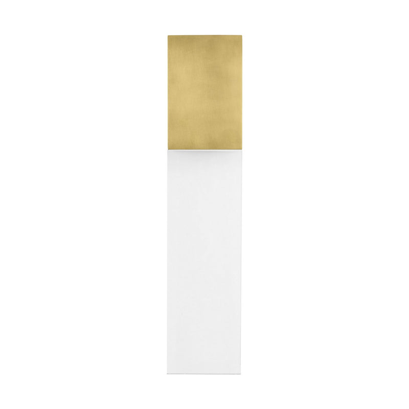Kulma Large Outdoor Wall Sconce in Natural Brass