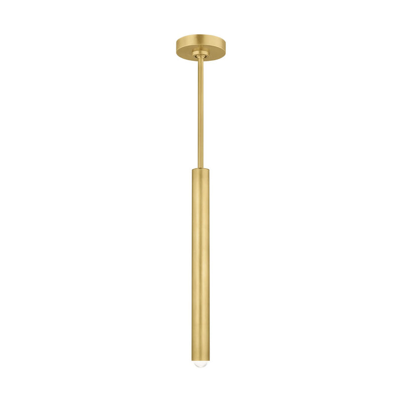 Ebell Small Pendant in Natural Brass Integrated