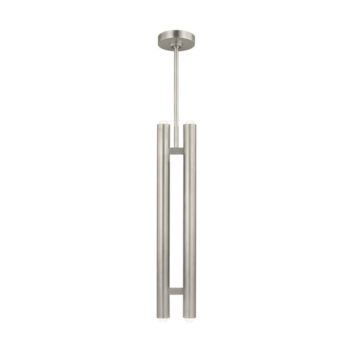 Ebell 2-Light Pendant in Antique Nickel Integrated