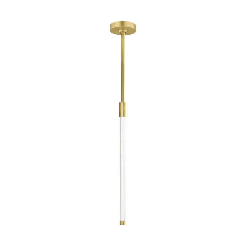 Phobos Small Pendant in Natural Brass