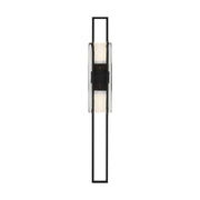 Duelle Large Wall Sconce in Nightshade Black Integrated