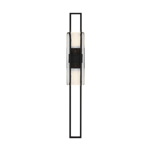 Duelle Large Wall Sconce in Nightshade Black Integrated