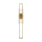Duelle Large Wall Sconce in Natural Brass
