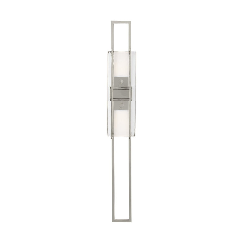 Duelle Large Wall Sconce in Polished Nickel Integrated
