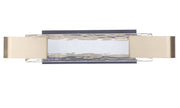 Harmony 1 Light 24" LED Vanity in Flat Black/Satin Brass