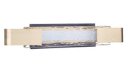 Harmony 1 Light 24" LED Vanity in Flat Black/Satin Brass