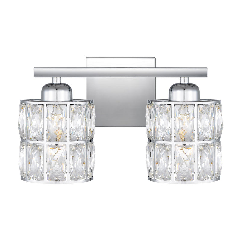 Gibson 2-Light Bath Vanity Light in Polished Chrome