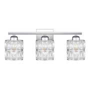 Gibson 3-Light Bath Vanity Light in Polished Chrome