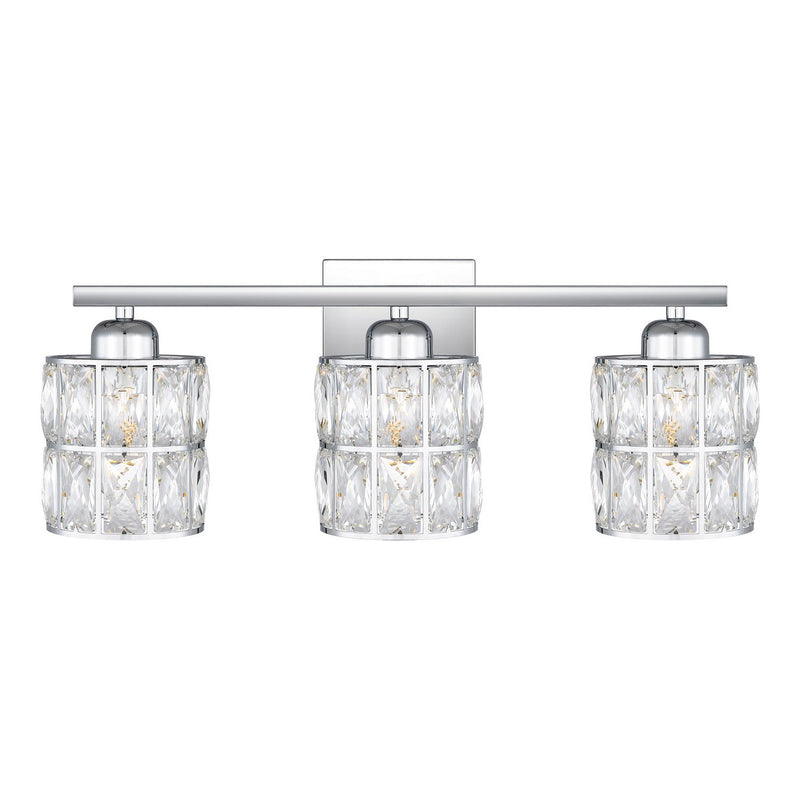 Gibson 3-Light Bath Vanity Light in Polished Chrome