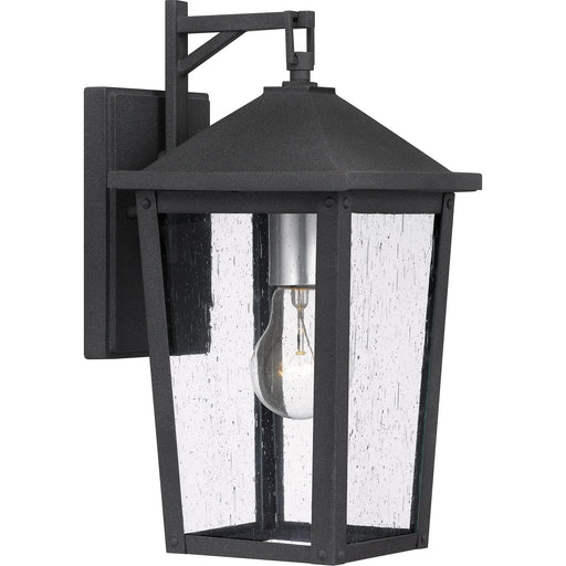 Stoneleigh Small Outdoor Wall Lantern in Mottled Black