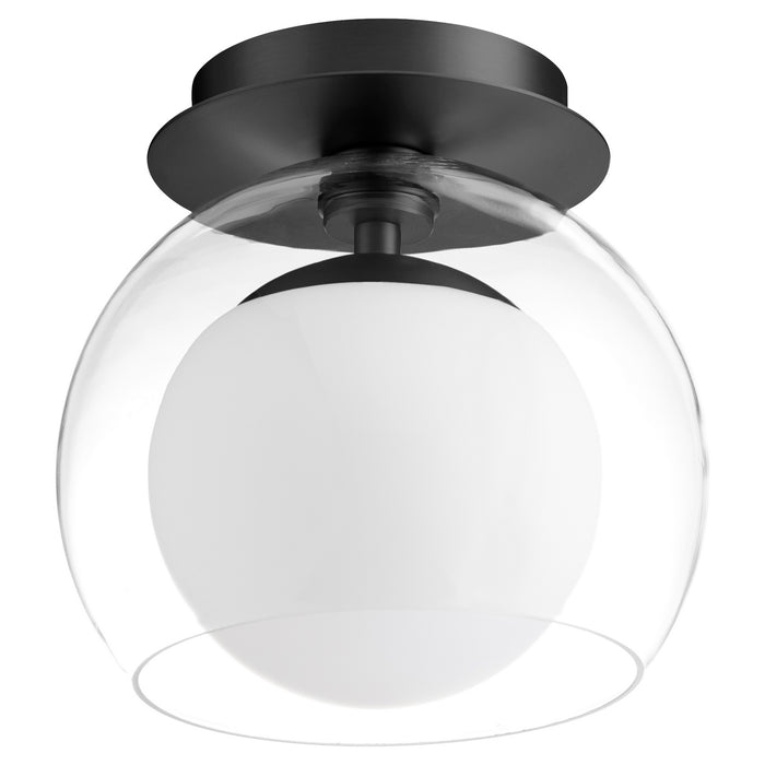 Mid Century Modern Ceiling Mount in Matte Black