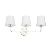 Dawson 3-Light Bath Vanity Light in Polished Nickel