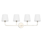 Dawson 4-Light Bath Vanity Light in Polished Nickel