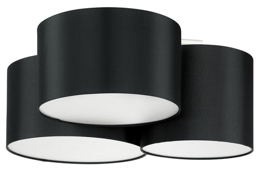 Pastore 2 Three Light Ceiling Mount in Black