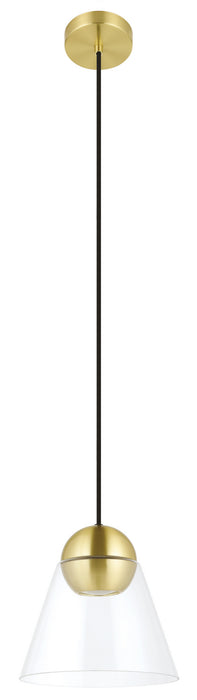 Cerasella LED Mini Pendant in Brushed Brass - Lamps Expo