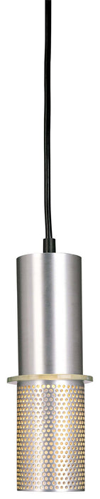 Larry 1-Light Mini Pendant in Satin Aluminum - Lamps Expo