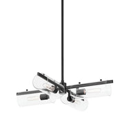 Ariel 4-Light Chandelier in Soft Black - Lamps Expo