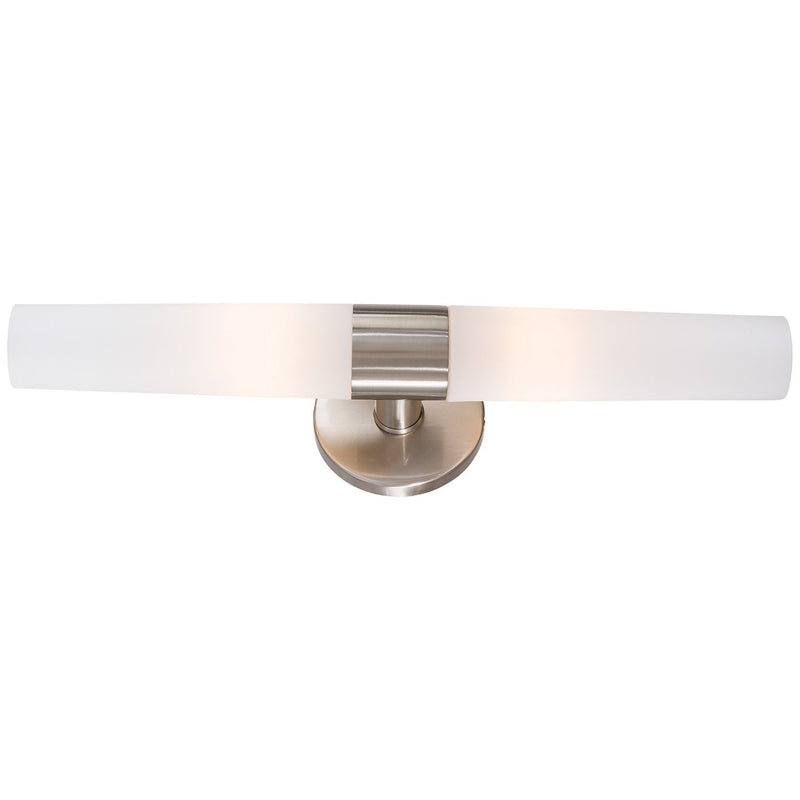 Saber Bath Vanity Light in Brushed Nickel