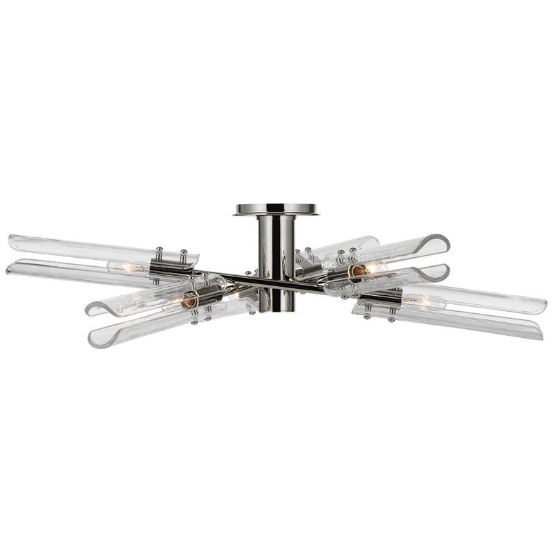 Casoria LED Flush Mount in Polished Nickel