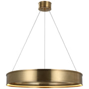 Connery 30" Ring Pendant in Antique-Burnished Brass