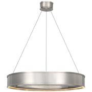 Connery 30" Ring Pendant in Polished Nickel