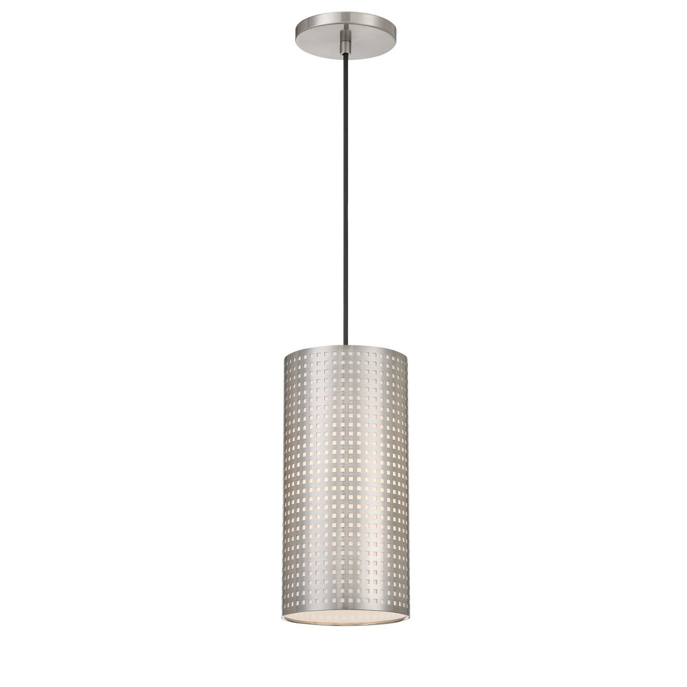 Grid Mini Pendant in Brushed Nickel