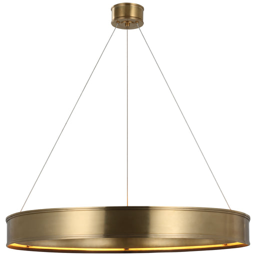 Connery LED Chandelier in Antique-Burnished Brass