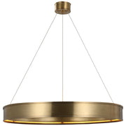 Connery 40" Ring Pendant in Antique-Burnished Brass