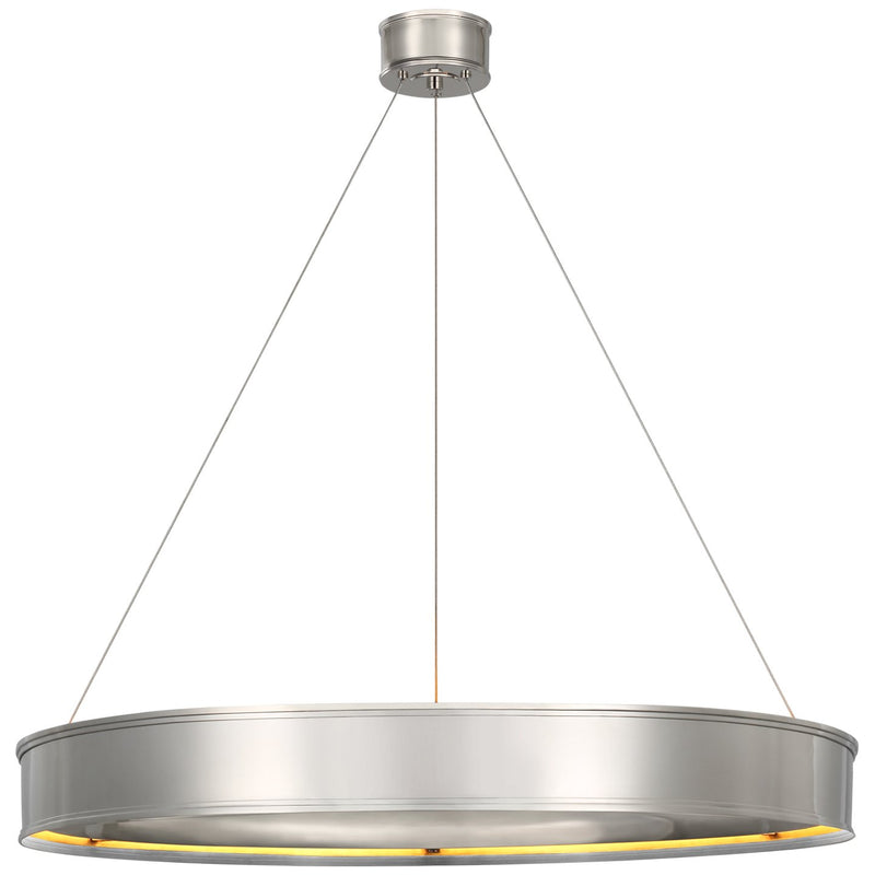 Connery 40" Ring Pendant in Polished Nickel