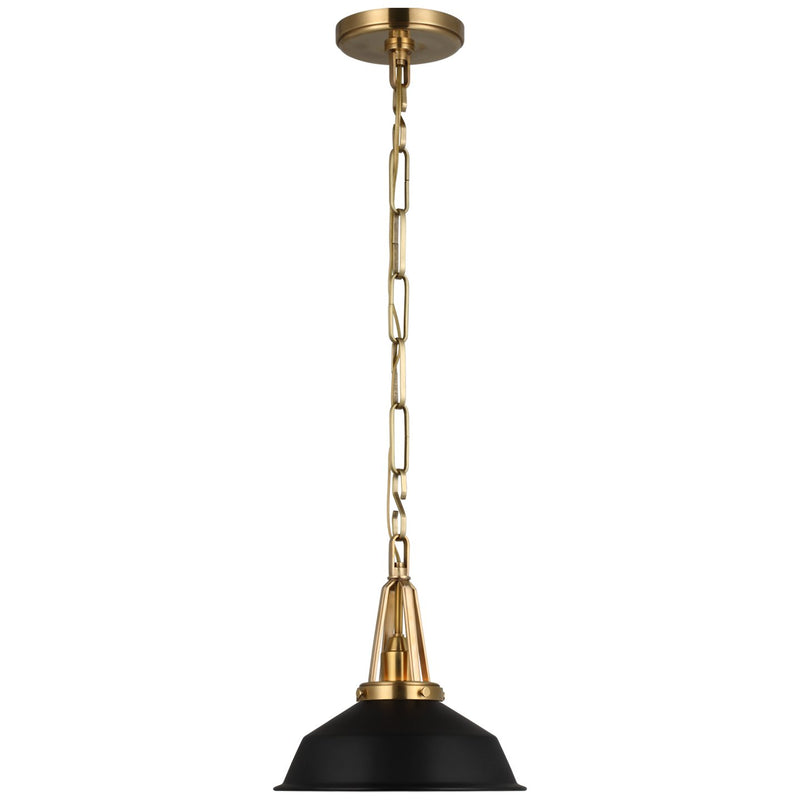 Layton 10" Pendant in Antique-Burnished Brass