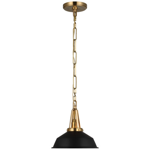 Layton LED Pendant in Antique-Burnished Brass
