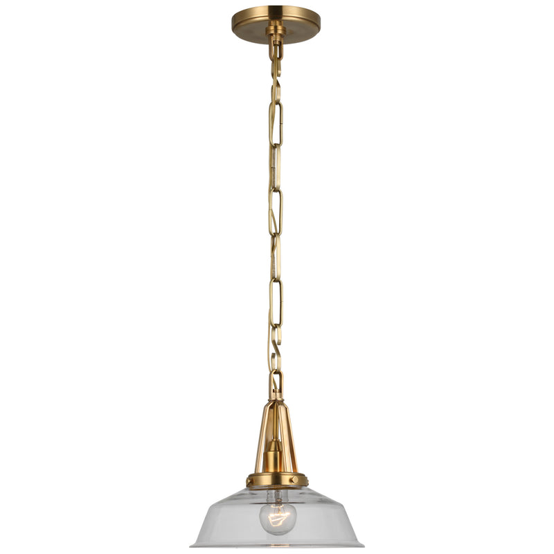 Layton LED Pendant in Antique-Burnished Brass