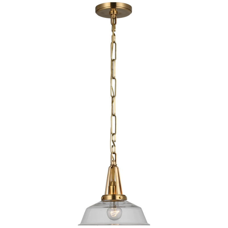 Layton 10" Pendant in Antique-Burnished Brass