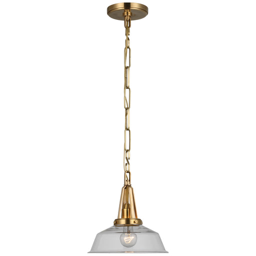 Layton LED Pendant in Antique-Burnished Brass