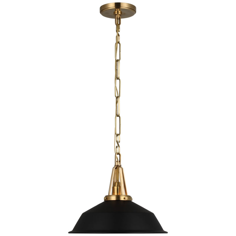 Layton 14" Pendant in Antique-Burnished Brass