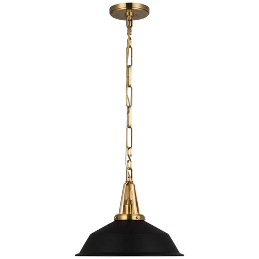 Layton LED Pendant in Antique-Burnished Brass