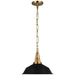 Layton LED Pendant in Antique-Burnished Brass