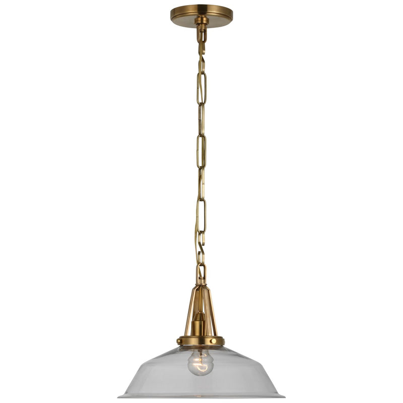 Layton 14" Pendant in Antique-Burnished Brass
