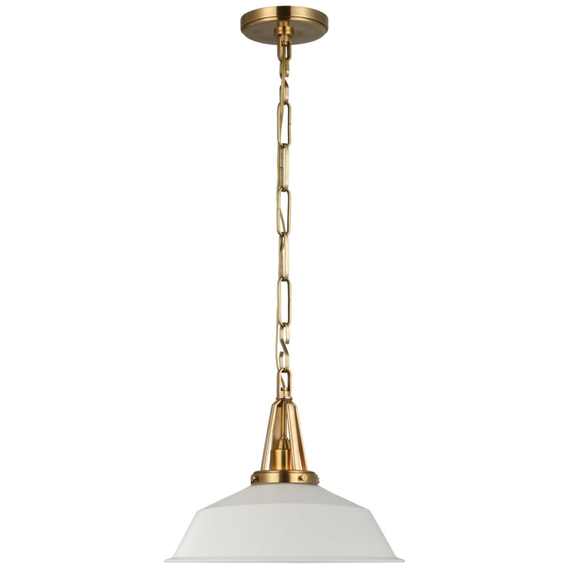 Layton 14" Pendant in Antique-Burnished Brass