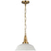 Layton LED Pendant in Antique-Burnished Brass
