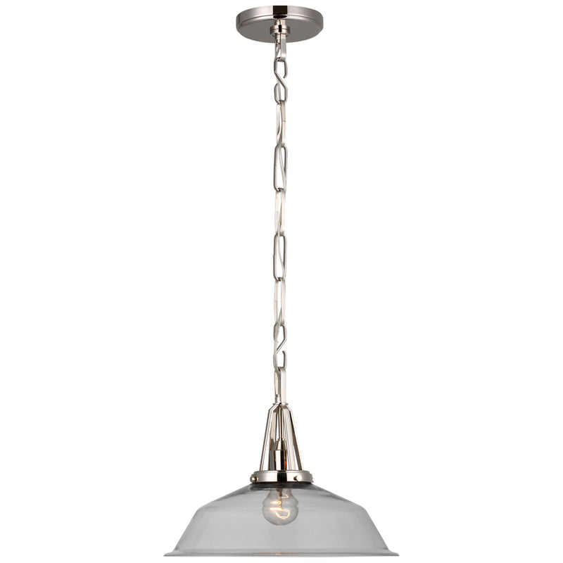 Layton LED Pendant in Polished Nickel