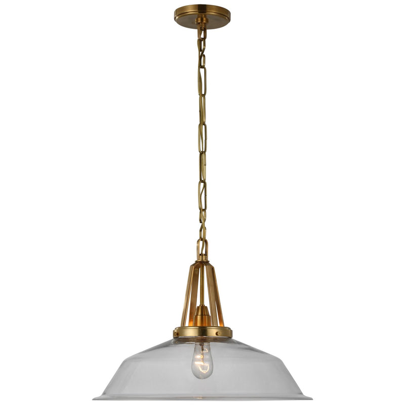 Layton 20" Pendant in Antique-Burnished Brass