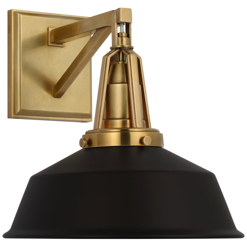 Layton 10" Wall Sconce in Antique-Burnished Brass