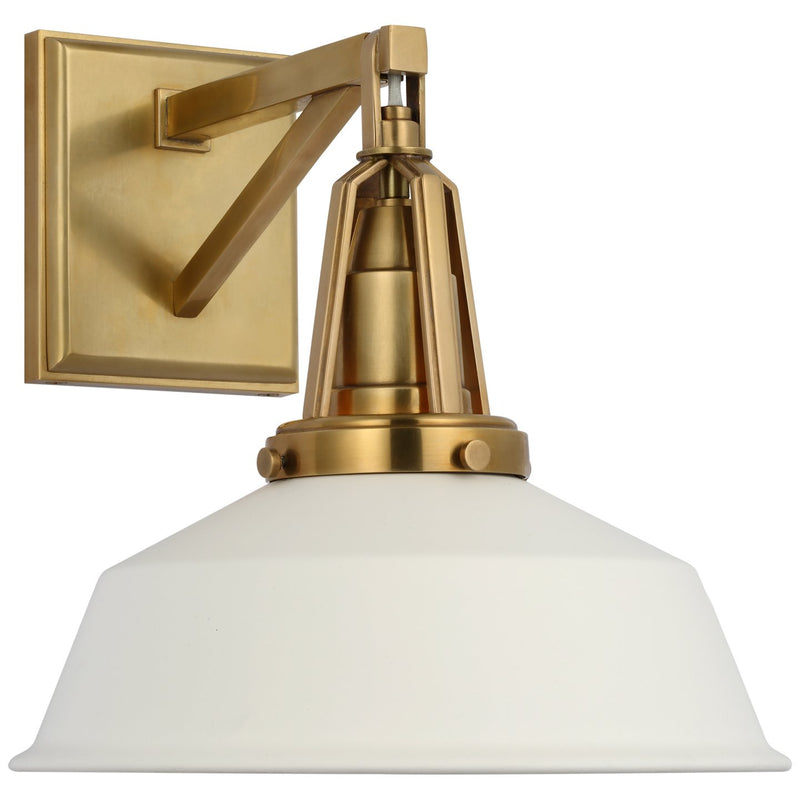 Layton 10" Wall Sconce in Antique-Burnished Brass