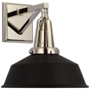 Layton 10" Wall Sconce in Polished Nickel