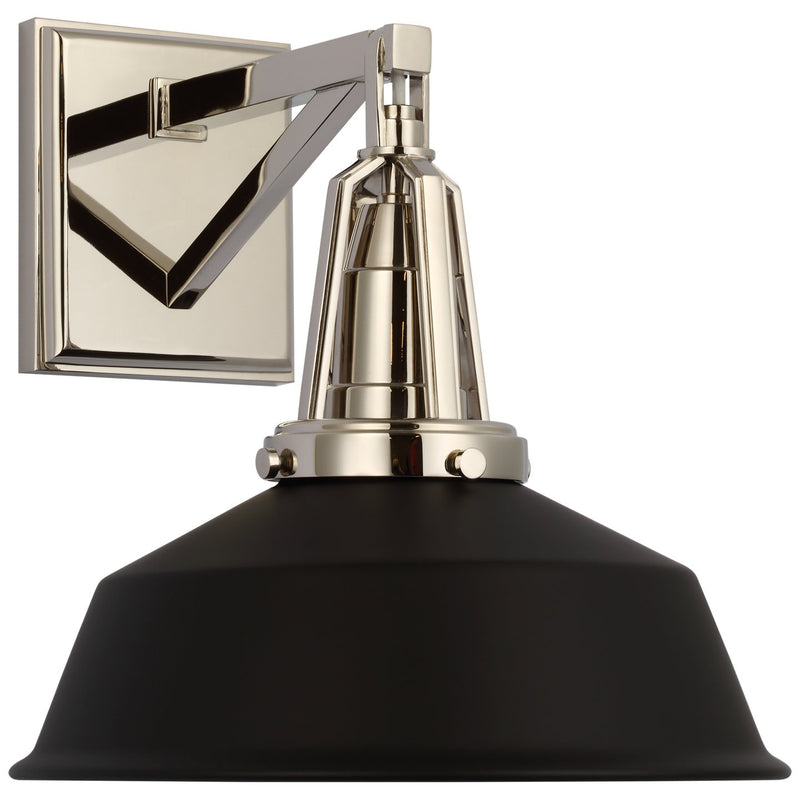 Layton 10" Wall Sconce in Polished Nickel