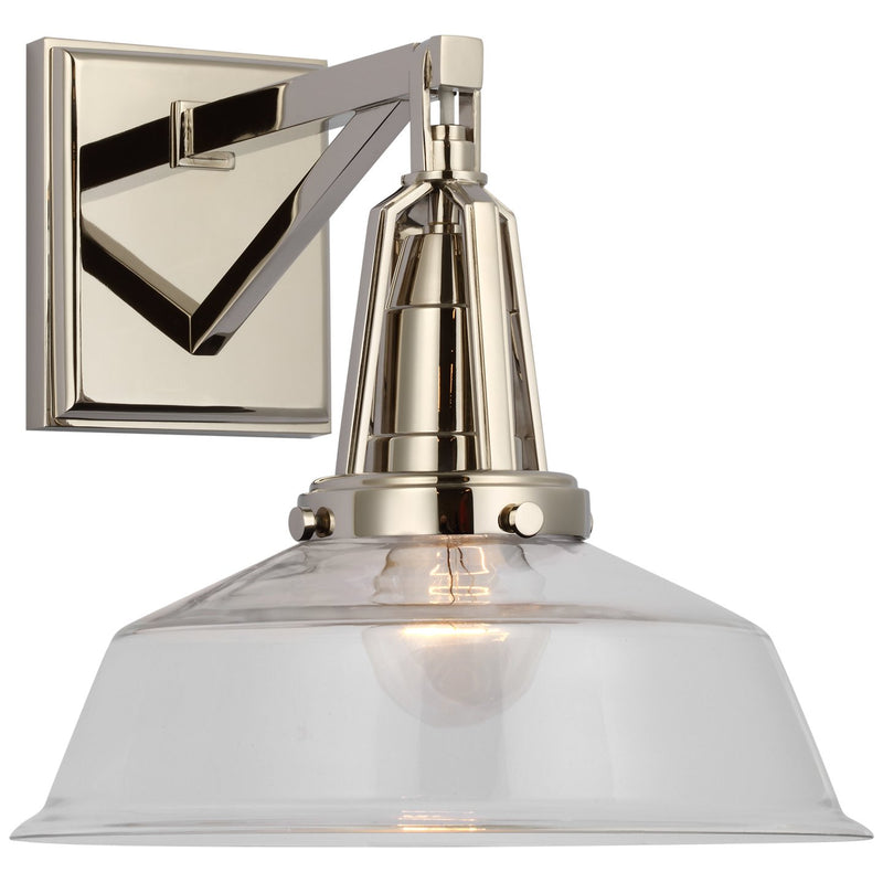 Layton 10" Wall Sconce in Polished Nickel